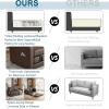 imageVINGLUpgraded Loveseat Sleeper 535quot W 83quot L Convertible Sofa Bed Couch Futon Couches for Living Room Twin Folding Couch Bed for Small Spaces Foldable Floor Gaming Sofa Bed for Basement Dark GreyRustic