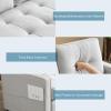 imageVINGLUpgraded Loveseat Sleeper 535quot W 83quot L Convertible Sofa Bed Couch Futon Couches for Living Room Twin Folding Couch Bed for Small Spaces Foldable Floor Gaming Sofa Bed for Basement Dark GreyLight Grey