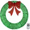 imageVINGLI 48 Inch Prelit Large Christmas Wreath Outdoor Christmas Wreath with 315 LED Lights for Garage Windows Christmas Door Wreath Decorations with Red Bow Timer Remote Control Plugin GoldGreen