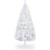 imageVINGLI 5 ft White Unlit Artificial Christmas Pine Tree Small Xmas Tree Holiday Party Decoration with Sturdy Metal Stand Full 600 Tips Branch for Indoor and Outdoor