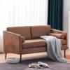 imageVINGLI 52quotW Deep Couches for Living Room Mini Modern Mid Century Tufted Futon Sofa Loveseat RetroVintage Microfiber 2 Club Seater Love Seat Sofas for Bedroom Office RV Loft Small Spaces Rustic