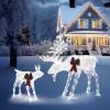 2 PCS Set-White Moose Family