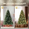 imageVINGLI 6ft Prelit Artificial Christmas Tree with 500 LED Light Pinescones Xmas Pine Tree with 900 Realistic PEampampPVC Branch Tips for Home Decoration Indoor Outdoor6ft