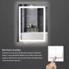 imageVINGLI Led Bathroom Mirror 32quot24quot Lighted Bathroom Mirror with Bluetooth Espejo para Bano Led Espejo Con Luz Touch Dimmable LED Mirror Memory Touchscreen Wall Mounted Defogging IP44CRI90