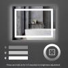 imageVINGLI Led Bathroom Mirror 32quot24quot Lighted Bathroom Mirror with Bluetooth Espejo para Bano Led Espejo Con Luz Touch Dimmable LED Mirror Memory Touchscreen Wall Mounted Defogging IP44CRI90