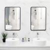 imageVINGLI Rectangular Wall Mirror Bathroom Mirror with Metal Frame Decorative Mirror for Living Room Bedroom Entryway Hanging Horizontally and Vertically 3020 Black 