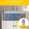 imageVINGLI 24Inch Laundry Sink with Cabinet and PullOut Sprayer Faucet Stainless Steel Utility Sink with Cabinet and Drawer Combo Cabinet with Sink for Laundry ampamp Utility Room Kitchen Bathroom WhiteWhite