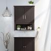 imageVINGLI Bathroom Cabinet Wall Mounted Espresso Wall Cabinet Floating Cabinet for Wall Storage Bathroom with Doors and Adjustable Shelf Medicine Cabinet OrganizerEspresso