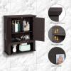 imageVINGLI Bathroom Cabinet Wall Mounted Espresso Wall Cabinet Floating Cabinet for Wall Storage Bathroom with Doors and Adjustable Shelf Medicine Cabinet OrganizerEspresso