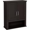 imageVINGLI Bathroom Cabinet Wall Mounted Espresso Wall Cabinet Floating Cabinet for Wall Storage Bathroom with Doors and Adjustable Shelf Medicine Cabinet OrganizerEspresso