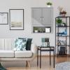 imageVINGLI Bathroom Cabinet Wall Mounted Espresso Wall Cabinet Floating Cabinet for Wall Storage Bathroom with Doors and Adjustable Shelf Medicine Cabinet OrganizerGrey