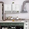 imageVINGLI Bathroom Cabinet Wall Mounted Espresso Wall Cabinet Floating Cabinet for Wall Storage Bathroom with Doors and Adjustable Shelf Medicine Cabinet OrganizerWhite