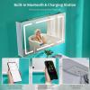 imageVINGLI LED Lighted Medicine Cabinet with Intelligent Mirror Bluetooth Speaker Weather ampamp Temp Display Dimmable AntiFog Builtin Outlet ampamp USB Large 3Door Bathroom Mirror Cabinet48 Inch6D x 48W x 28H