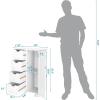 imageVINGLI White Bathroom Storage Cabinet with 4 Drawers 1 Cupboard Side Storage with Adjustable Shelf Wood Bathroom Floor Cabinet with Drawers Also for Kitchen Entryway Bedroom 22quot Wx118 Dx323 HWhite
