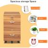 imageVINGLI 2 Drawer File Cabinet with Lock Wood Grain Walnut File Cabinet for Letter Size File Folders with Tabs Under Desk Rolling File Cabinets for Home Office Mobile Filing Cabinet Printer Stand