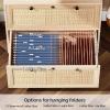 imageVINGLI Black Rattan 2 Drawer Lateral File Cabinet with Lock Wood Locking File Cabinets for Home Office File Cabinet Printer Stand for Hanging LetterLegal Size Labeled Folders Oak 30W x 16D x 28HOak