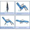 imageVINGLI Folding Outdoor Lounge Chairs Camping Reclining Chairs with Removable Pillow Potable Zero Gravity Chair Patio Recliner for Beaches Pools Balconies Lawns Backyards