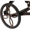 imageVINGLI Cast Aluminum Outdoor Chaise Lounge Chair with Wheels Patio Chaise Lounge with 3Position Adjustable Backrest Outdoor Tanning Chair Patio Lounge Chaires Bronze with CushionBronze