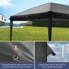 imageVINGLI 10x20 Pop Up Canopy with Sidewalls Wheeled Bag Easy Up Canopy Tent with Nettings Screened in Gazebo for Camping Screened Canopy Blue 10x20Black