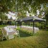 imageVINGLI 10x20 Pop Up Canopy with Sidewalls Wheeled Bag Easy Up Canopy Tent with Nettings Screened in Gazebo for Camping Screened Canopy Blue 10x20Black