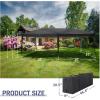 imageVINGLI 10x20 Pop Up Canopy with Sidewalls Wheeled Bag Easy Up Canopy Tent with Nettings Screened in Gazebo for Camping Screened Canopy Blue 10x20Black