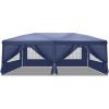 imageVINGLI 10x20 Pop Up Canopy with Sidewalls Wheeled Bag Easy Up Canopy Tent with Nettings Screened in Gazebo for Camping Screened Canopy Blue 10x20Blue