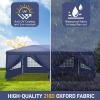 imageVINGLI 10x20 Pop Up Canopy with Sidewalls Wheeled Bag Easy Up Canopy Tent with Nettings Screened in Gazebo for Camping Screened Canopy Blue 10x20Blue