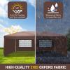 imageVINGLI 10x20 Pop Up Canopy with Sidewalls Wheeled Bag Easy Up Canopy Tent with Nettings Screened in Gazebo for Camping Screened Canopy Blue 10x20Brown
