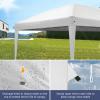 imageVINGLI 10x20 Pop Up Canopy with Sidewalls Wheeled Bag Easy Up Canopy Tent with Nettings Screened in Gazebo for Camping Screened Canopy Blue 10x20White