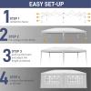 imageVINGLI 10x20 Pop Up Canopy with Sidewalls Wheeled Bag Easy Up Canopy Tent with Nettings Screened in Gazebo for Camping Screened Canopy Blue 10x20White