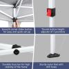 imageVINGLI 10x20 Pop Up Canopy with Sidewalls Wheeled Bag Easy Up Canopy Tent with Nettings Screened in Gazebo for Camping Screened Canopy Blue 10x20White