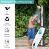 imageVINGLI 106 Gallon Solar Heated Shower with Shower Head Handheld Showerhead and Foot Shower Tap for Poolside Backyard Beach Pool Spa