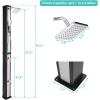 imageVINGLI 106 Gallon Solar Heated Shower with Shower Head Handheld Showerhead and Foot Shower Tap for Poolside Backyard Beach Pool Spa