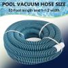 imageVINGLI AboveGround Swimming Pool Vacuum Hose 112Inch x 45Feet Blue55 FT