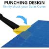 imageVINGLI Pool Cover Reel Set Pool Solar Cover Reel for Inground Swimming Pool Aluminum Solar Swimming Inground Cover Blanket Reel Upgrade 18 FeetClassic
