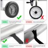 imageVINGLI Pool Cover Set 18 FT Solar Cover for IngroundOutdoor Swimming Pool Well Made Aluminum Blanket Reel Solar Cover Roller BlueBlack