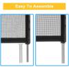 imageVINGLI Pool Fence 4Ft x 12Ft Swimming Pool Fences for Inground PoolPool Fencing Black 4x964x108
