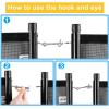 imageVINGLI Pool Fence 4Ft x 12Ft Swimming Pool Fences for Inground PoolPool Fencing Black 4x964x108