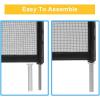 imageVINGLI Pool Fence 4Ft x 12Ft Swimming Pool Fences for Inground PoolPool Fencing Black 4x964x12