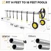 imageVINGLI Pool Reel Set 14 Feet Aluminum Inground Swimming Pool Solar Cover Blanket Reel RollerStandard