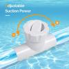 imageVINGLI Pool Vacuum Above Ground Indoor Outdoor Automatic Swimming Pool Cleaner Sweep Sweeper with 33FT Hoses Nave BlueLight Gray