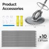 imageVINGLI Pool Vacuum Above Ground Indoor Outdoor Automatic Swimming Pool Cleaner Sweep Sweeper with 33FT Hoses Nave BlueLight Gray