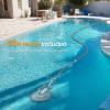imageVINGLI Pool Vacuum Cleaner Automatic Sweeper Swimming Pool Creepy Crawler Vacuum with 33FT Hoses Navy BlueampampWhiteGrayWhite