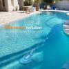 imageVINGLI Pool Vacuum Cleaner Automatic Sweeper Swimming Pool Creepy Crawler Vacuum with 33FT Hoses Navy BlueampampWhiteLight BlueWhite