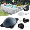 imageVINGLI Solar Pool Heater Above Ground Domed Solar Powered Swimming Pool Heater Contour Pool Heating Coil 1 Pack3 Packs