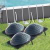 imageVINGLI Solar Pool Heater Above Ground Domed Solar Powered Swimming Pool Heater Contour Pool Heating Coil 1 Pack3 Packs