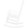 imageVINGLI Wood Rocking Chairs Relaxing Rocker Real Wood High Back Seat for Deck Garden Backyard Porch Indoor or Outdoor Use WhiteWhite
