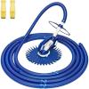 imageVINGLI Pool Vacuum Above Ground Indoor Outdoor Automatic Swimming Pool Cleaner Sweep Sweeper with 33FT Hoses Nave BlueNave Blue