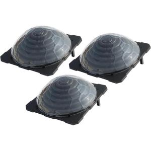 imageVINGLI Solar Pool Heater Above Ground Domed Solar Powered Swimming Pool Heater Contour Pool Heating Coil 1 Pack3 Packs