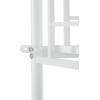 imageVINGLI 71 Inches Tall Loft Bed Twin Size with Flat Ladder Rung for Kids Teens Adults Heavy Duty Metal Single Bunk Bed Loft with Safety Guard Rails for Small Space BlackWhite